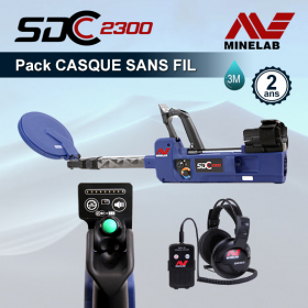 Minelab SDC 2300 et Pack Casque Sans Fil