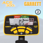 L'écran LCD du Garrett Ace 300i affiche la conductivité des cibles ainsi que leur profondeur d'enfouissement.